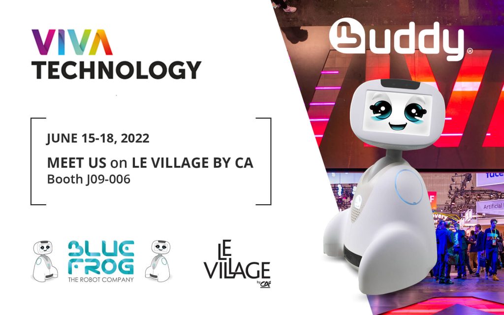Buddy at Vivatech 2022 by Blue Frog Robotics