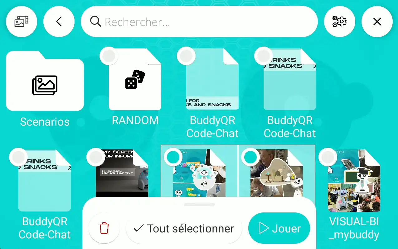Buddy Player - Sélection multiple de contenu