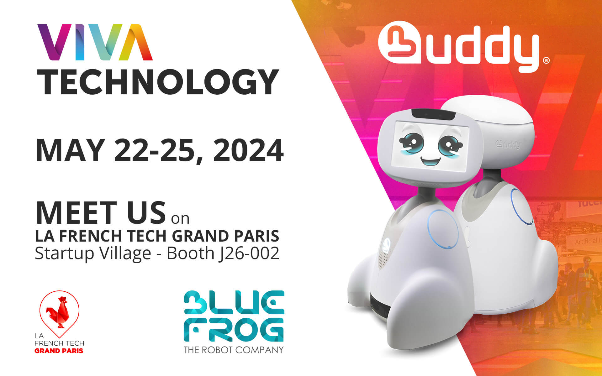 Buddy AI robot VIVATECH - BLUE FROG ROBOTICS