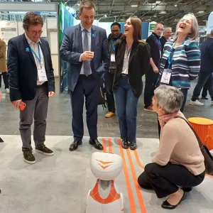 Buddy sur le stand EDF