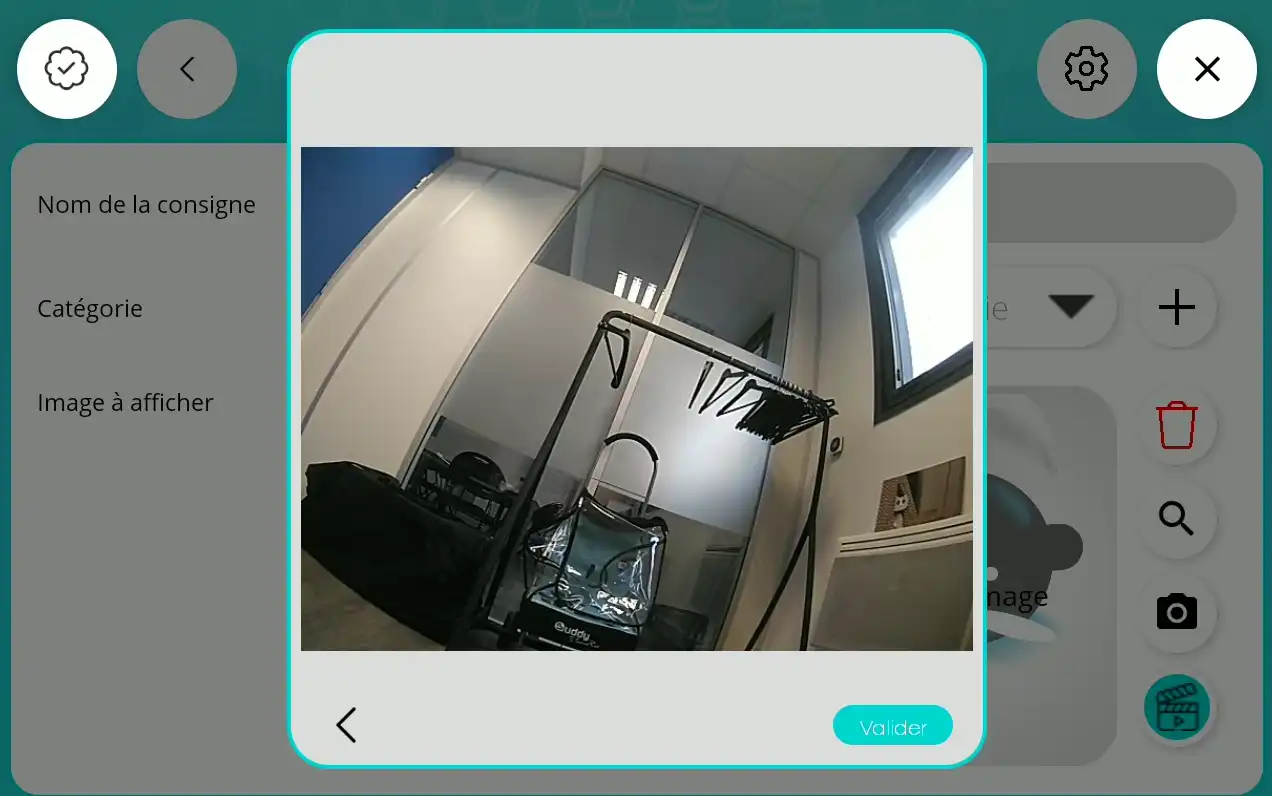 Consignes - Retour caméra