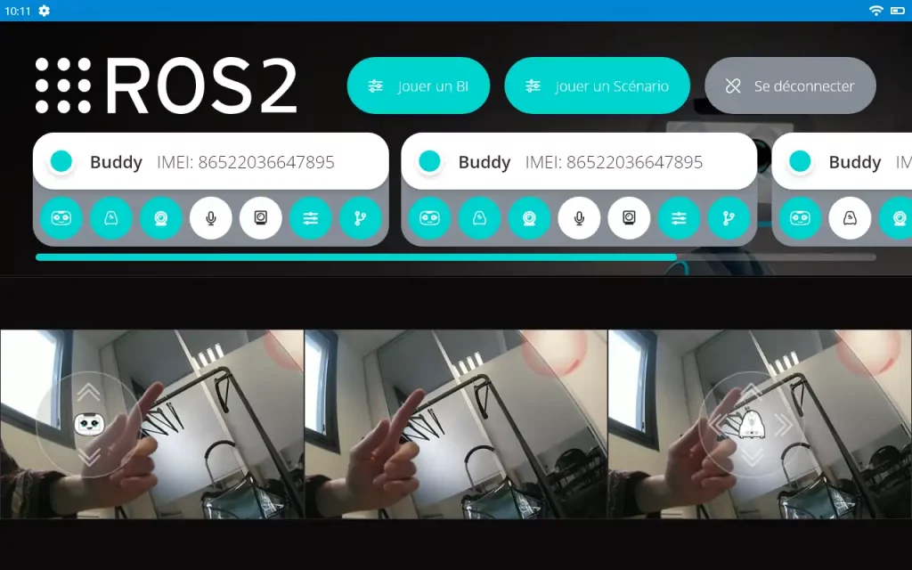 Tablette ROS2 - Live - Robot compatible ROS2 Tablette side - Robot compatible ROS2
